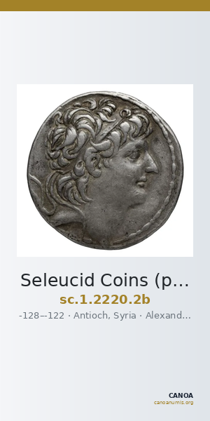 Seleucid Coins (part 2) 2220.2b — CANOA