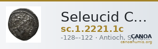 Seleucid Coins (part 2) 2221.1c — CANOA