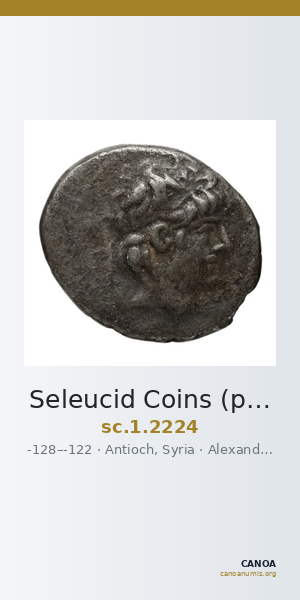 Seleucid Coins (part 2) 2224 — CANOA