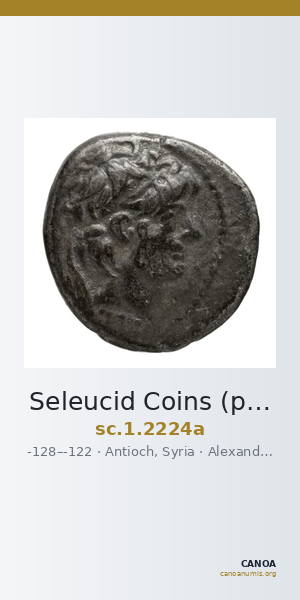 Seleucid Coins (part 2) 2224a — CANOA