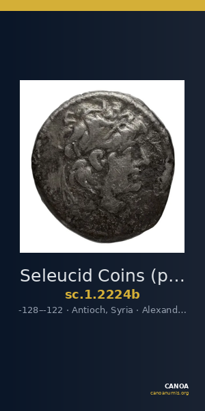 Seleucid Coins (part 2) 2224b — CANOA