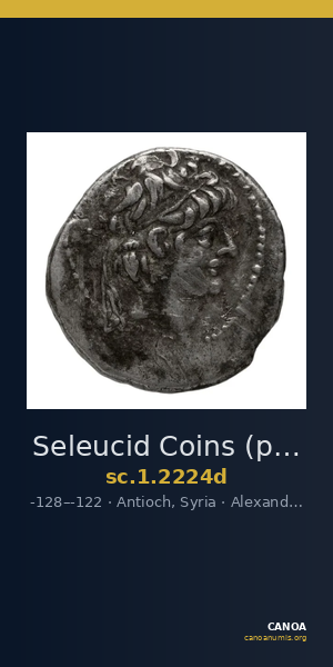 Seleucid Coins (part 2) 2224d — CANOA
