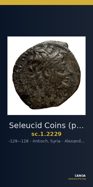 Seleucid Coins (part 2) 2229 — CANOA