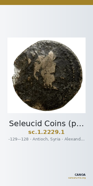 Seleucid Coins (part 2) 2229.1 — CANOA