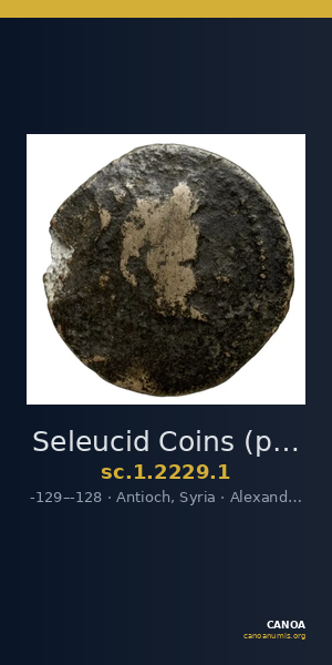 Seleucid Coins (part 2) 2229.1 — CANOA