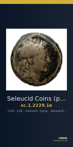 Seleucid Coins (part 2) 2229.1e — CANOA