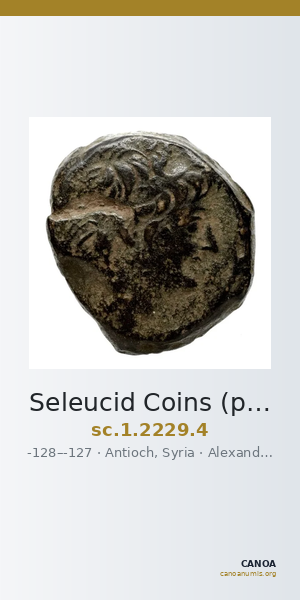 Seleucid Coins (part 2) 2229.4 — CANOA