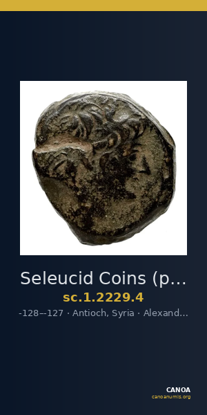 Seleucid Coins (part 2) 2229.4 — CANOA