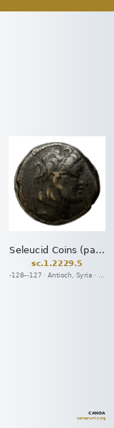 Seleucid Coins (part 2) 2229.5 — CANOA