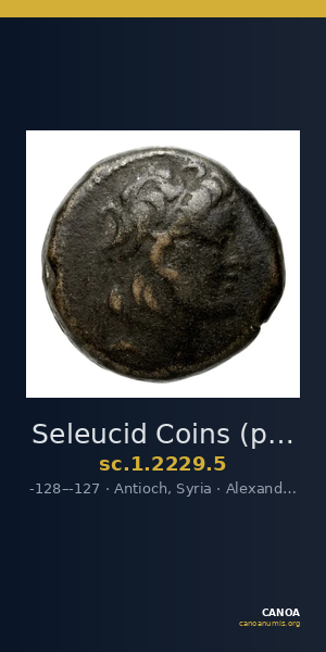 Seleucid Coins (part 2) 2229.5 — CANOA