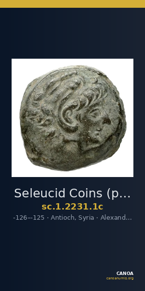 Seleucid Coins (part 2) 2231.1c — CANOA