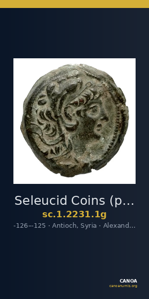 Seleucid Coins (part 2) 2231.1g — CANOA
