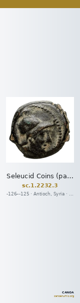 Seleucid Coins (part 2) 2232.3 — CANOA