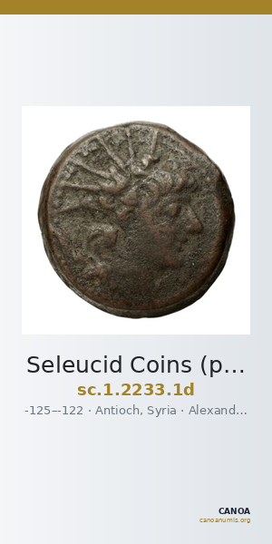 Seleucid Coins (part 2) 2233.1d — CANOA