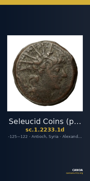 Seleucid Coins (part 2) 2233.1d — CANOA
