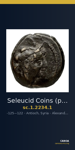Seleucid Coins (part 2) 2234.1 — CANOA