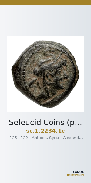 Seleucid Coins (part 2) 2234.1c — CANOA