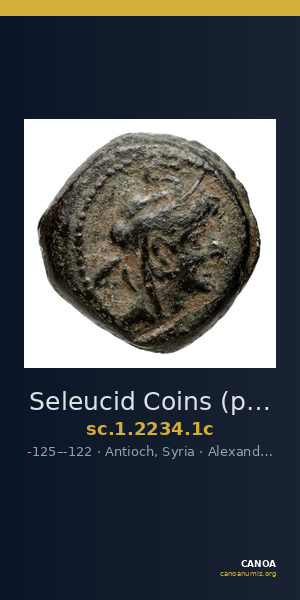 Seleucid Coins (part 2) 2234.1c — CANOA