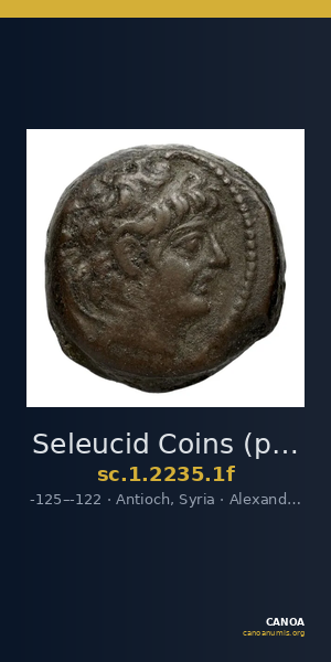 Seleucid Coins (part 2) 2235.1f — CANOA