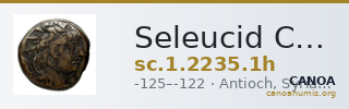 Seleucid Coins (part 2) 2235.1h — CANOA