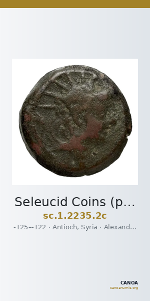 Seleucid Coins (part 2) 2235.2c — CANOA