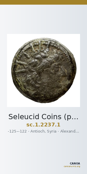 Seleucid Coins (part 2) 2237.1 — CANOA