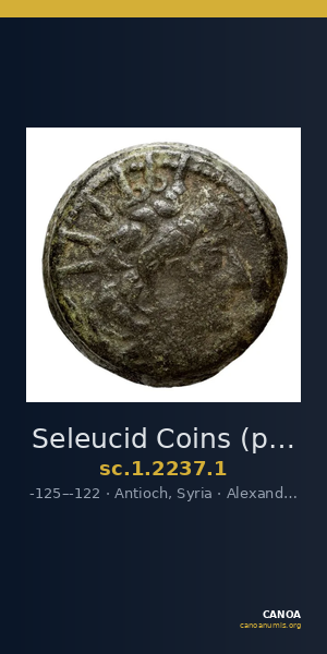 Seleucid Coins (part 2) 2237.1 — CANOA