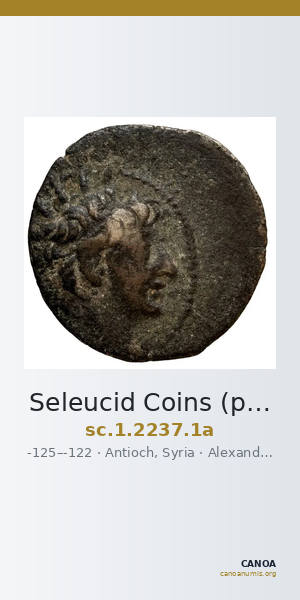 Seleucid Coins (part 2) 2237.1a — CANOA