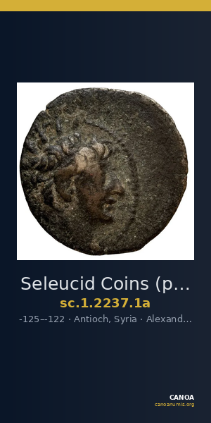 Seleucid Coins (part 2) 2237.1a — CANOA