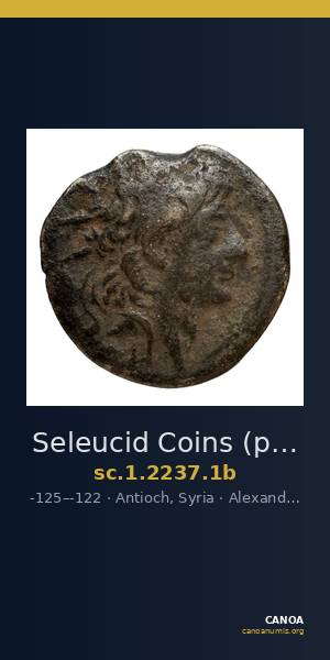 Seleucid Coins (part 2) 2237.1b — CANOA