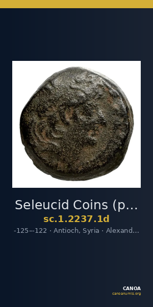 Seleucid Coins (part 2) 2237.1d — CANOA