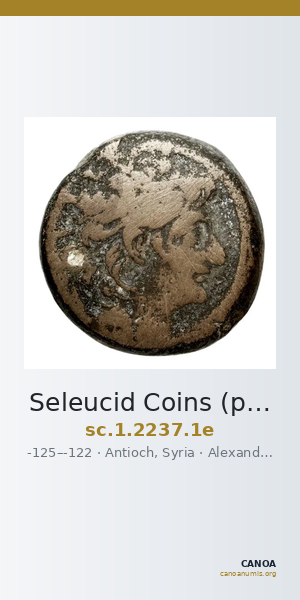 Seleucid Coins (part 2) 2237.1e — CANOA