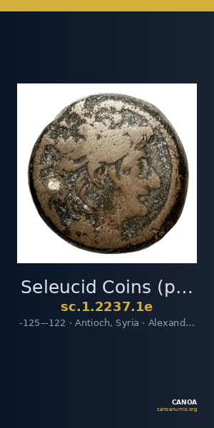 Seleucid Coins (part 2) 2237.1e — CANOA