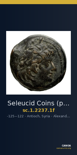 Seleucid Coins (part 2) 2237.1f — CANOA