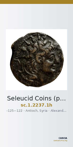 Seleucid Coins (part 2) 2237.1h — CANOA