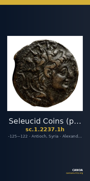 Seleucid Coins (part 2) 2237.1h — CANOA