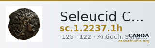 Seleucid Coins (part 2) 2237.1h — CANOA