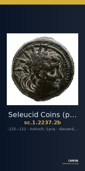 Seleucid Coins (part 2) 2237.2b — CANOA