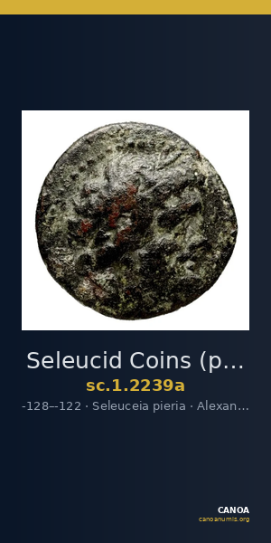 Seleucid Coins (part 2) 2239a — CANOA