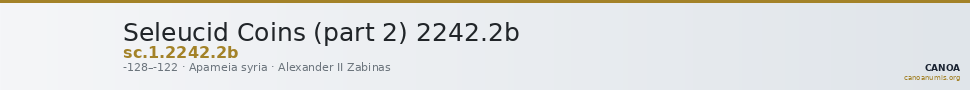 Seleucid Coins (part 2) 2242.2b — CANOA
