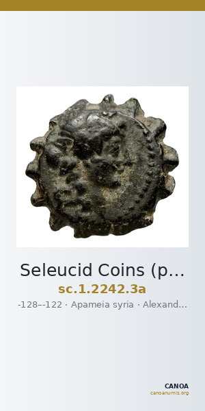 Seleucid Coins (part 2) 2242.3a — CANOA