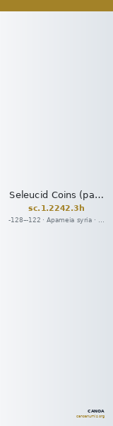 Seleucid Coins (part 2) 2242.3h — CANOA
