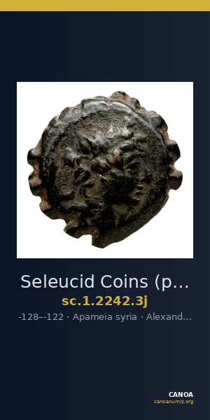 Seleucid Coins (part 2) 2242.3j — CANOA