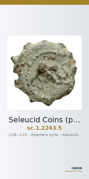 Seleucid Coins (part 2) 2243.5 — CANOA
