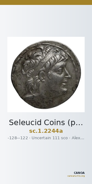 Seleucid Coins (part 2) 2244a — CANOA