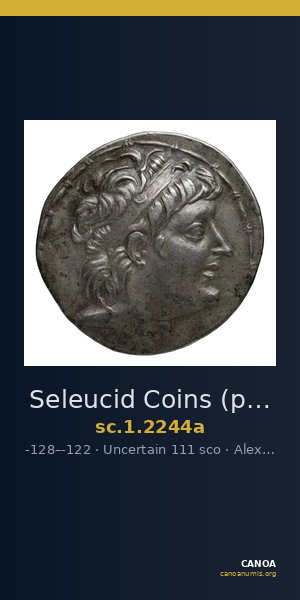 Seleucid Coins (part 2) 2244a — CANOA