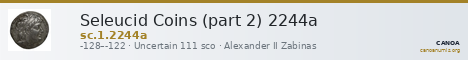 Seleucid Coins (part 2) 2244a — CANOA