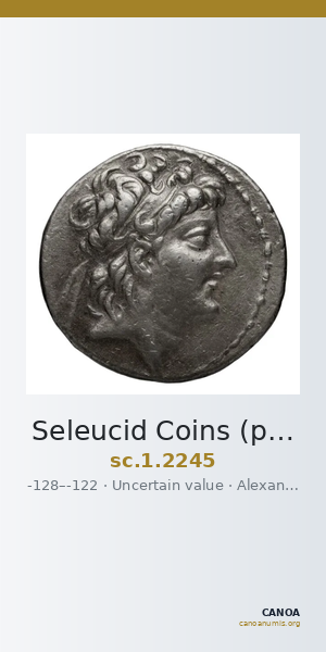 Seleucid Coins (part 2) 2245 — CANOA