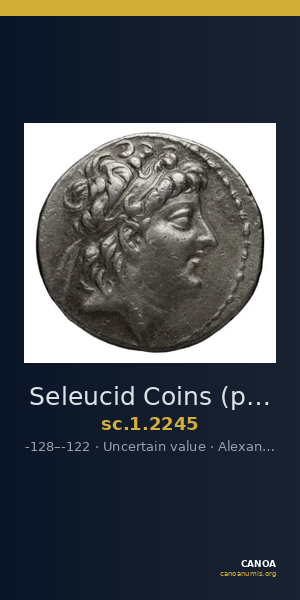 Seleucid Coins (part 2) 2245 — CANOA