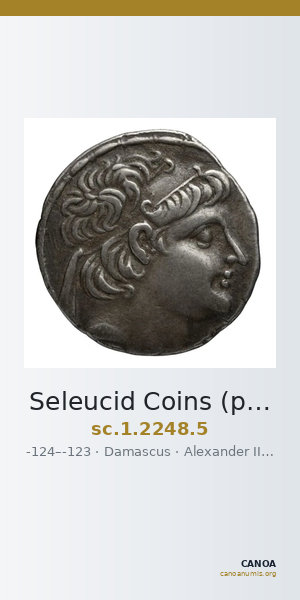 Seleucid Coins (part 2) 2248.5 — CANOA